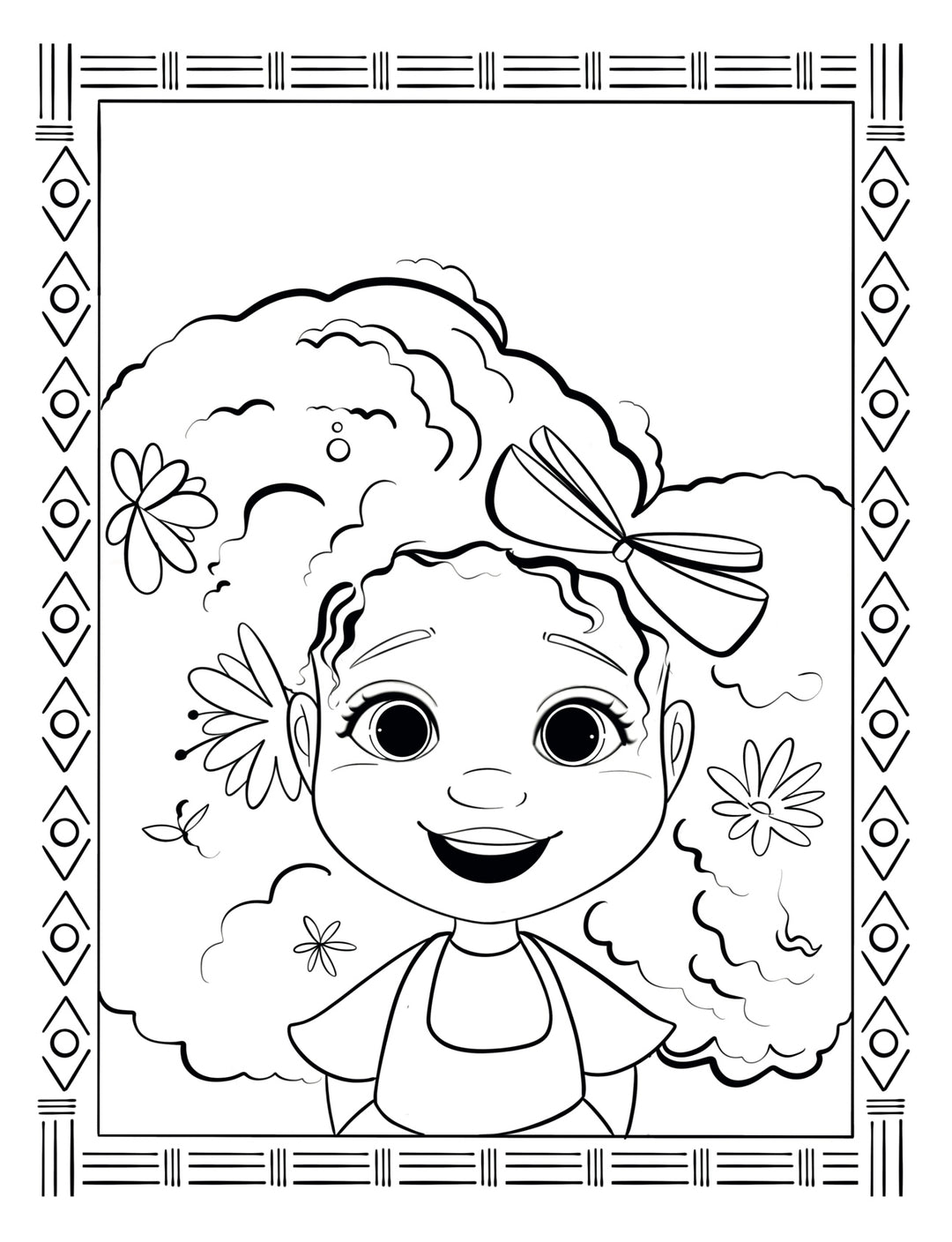 Confident Cutie Coloring Sheet