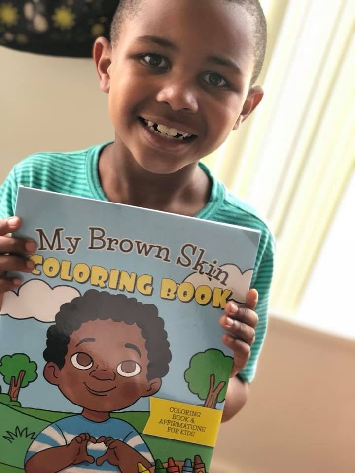 MY BROWN SKIN COLORING AND AFFIRMATIONS BOOK