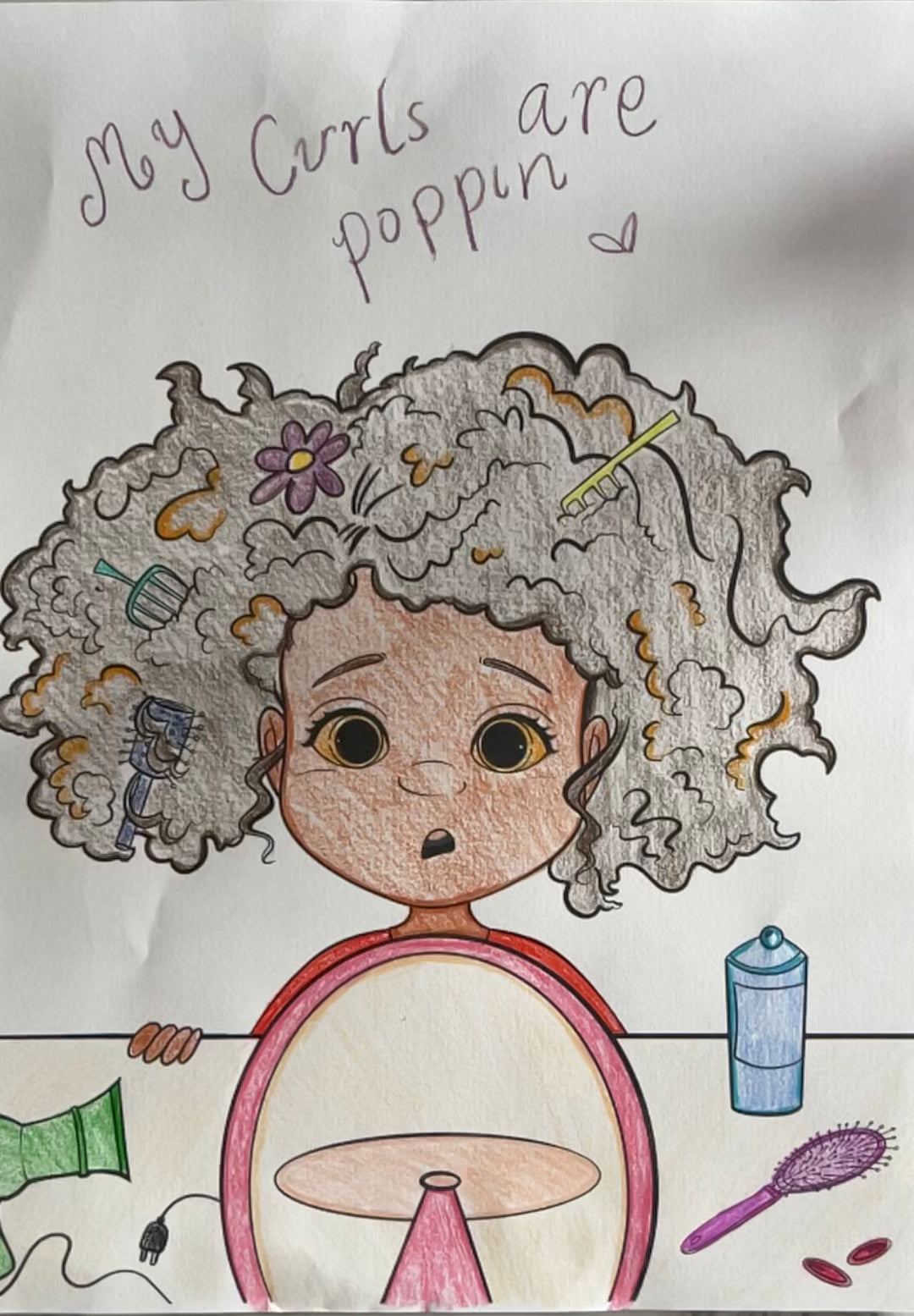 HAIR TIME FUN AFFIRMATIONS AND COLORING BOOK
