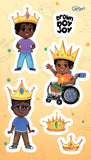 Brown Boy Joy Sticker Set (4)